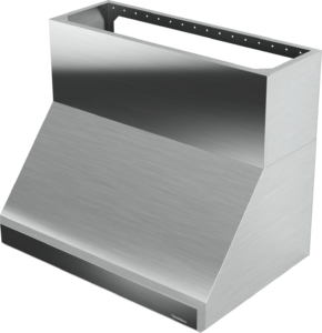 Professional Wall Mount Hood with Emerald-Cut Edges, Magic Lung® Blower