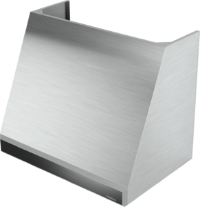 Professional Wall Mount Hood with Emerald-Cut Edges – Tall Profile, Magic Lung® Blower